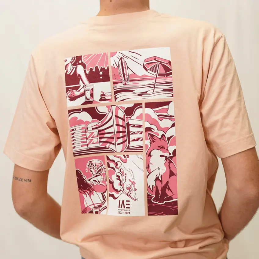 T-shirt rose personnalisé BDE
